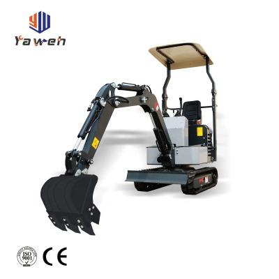 China China Yaweh Hotels Mini Excavators Excavator Arm Boom Cultivating Gardening Excavator 0.8 Ton Hydraulic Hammer for sale