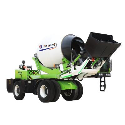 China China Yaweh 2 CBM 3.5m3 Hotels Self Loading Concrete Mixer Truck Self Loading Car Mix for sale