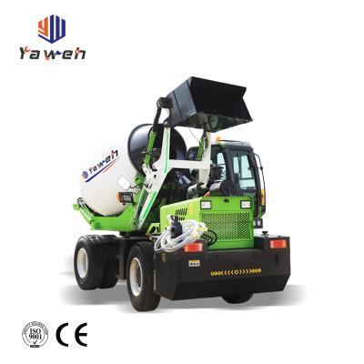 China Yaweh Hotels 5.5 Cubic Meter Volumetric Concrete Mixer 5.5 CBM Per Batch Self Loading Concrete Mixer Truck for sale