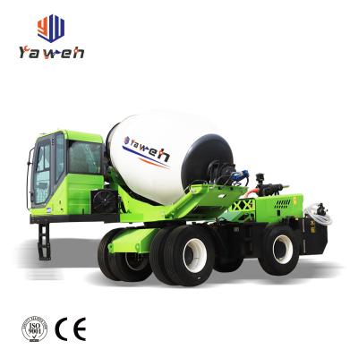 China Hotels Yaweh Automobile Concrete Mixers Self Loading Concrete Mixer Machine Price for sale