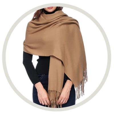 China 100% Knitted Cashmere Scarves Extra Large Long Scarves Shawl Wraps For Women for sale