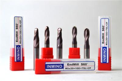 China TiAlN coated Ball Micro End Mills Solid Carbide Cutting Tool with High speed for sale