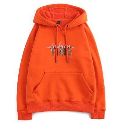 China Anti-wrinkle Manufacturers Wholesale Cotton Terry Hoodies With Fleece Customize French Printing Pattern/Logo Pullover Hoodies for sale