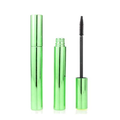 China Recyclable Wholesale Green Shiny Plastic Korea Hair Extension Packaging Large Empty Mascara Container 15ml Mascara Tubes for sale