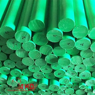 China 100% Pure Virgin Material Extruded 2M Length Green Color HDPE Rod Manufacturer for sale