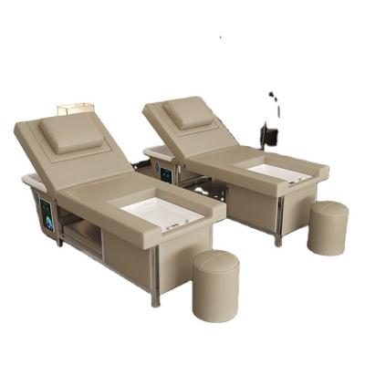 China Yuankai Sale Good Quality Post-modern Smart Electric Shampoo Bed For Hair Salon Barber Shop Furniture Wholesale Shampoo Chair for sale