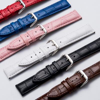 China Genuine Leather Watchbands Leather Straps 12 14 16 18 20 22mm Watch Accessories Watch Belt Strap High Quality Leather Watch Bands for sale