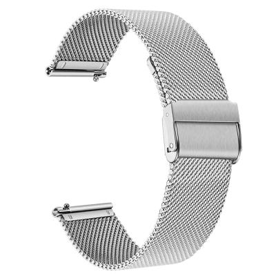 China Stainless Steel Quick Release Mesh Wrist Watchband For Samsung Galaxy Active2 Watch Bands 18 20 22 Mm Strap For Galaxy Watch4 Classic for sale