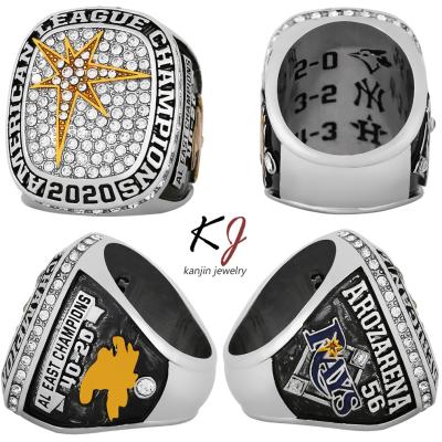 China Team Golden Championship Commemorative Baseball Ring Football Basketball Lovers Custom Romantic Gift for sale