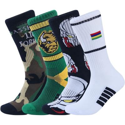 China OEM Antibacterial High Quality Gym Antibacterial Logo Tube Sock Thick Compression Basketball Elites Men Crew Sports Custom Sports Socks for sale