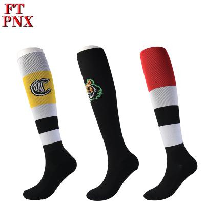 China China Factory New Design Football Socks Antibacterial Custom Logo Soft Mens Soccer Socks for sale