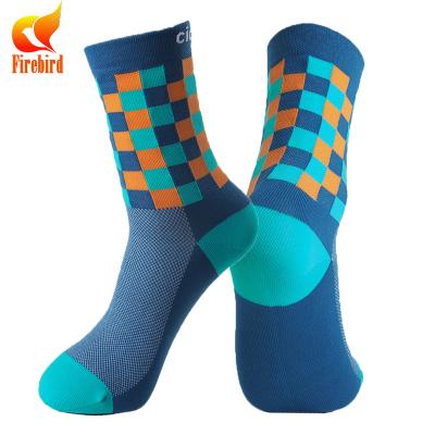 China Antibacterial custom made high quality nylon cycling socks with logo for sale