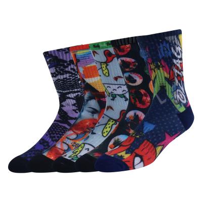 China OEM Service Antibacterial Manufacturer Custom Sublimation Socks High Quality Combed Cotton Comfortable Breathable Men Dress Socks for sale