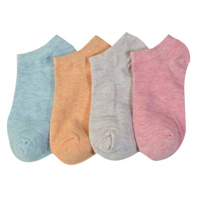 China Antibacterial Pure Colors Women Ankle Socks Cotton Lady Pink Boat Socks for sale