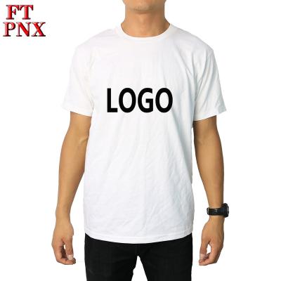 China Wholesale Anti-Wrinkle Factory White Custom Branded 100% Cotton White Men T Shirt for sale