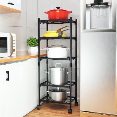 China Sustainable Suitable Space Savings Prices Black Kitchen Pot Racks Set For Kitchen for sale