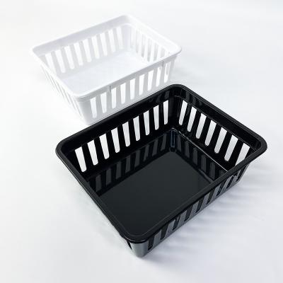 China New type sustainable practical modern plastic stackable sundry baskets hot sale home outdoor storage for sale