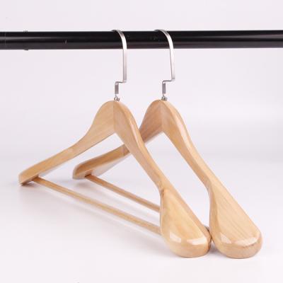 China Factory direct sale contemporary seamless wholesale custom cheap wooden hangers for clothes for sale