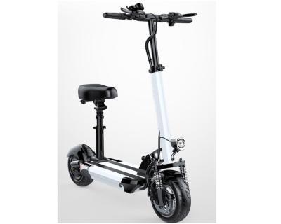 China Unisex Electric Scooter 10 Inch Tire Motor 500w 2 Wheel Kick Folding Foldable Adults 23AH The Resistance Is 100 Kilometers for sale