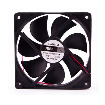 China Hot selling audio board JEEK 12025 usa dc 120x120x25mm 4 pin pwm fan cooling for sale