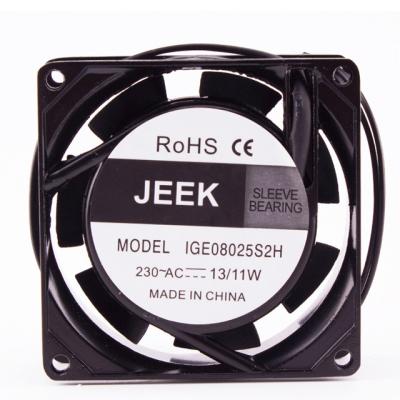 China Case Fan Or Other Purpose JEEK 80mm Fan 80x80x25mm AC 220v Small Fan for sale