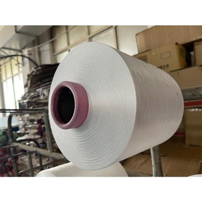 China Customized Raw White Polyester Yarn Viable 75/72 Spun Yarn 100% Polyester Yarn For Sale for sale