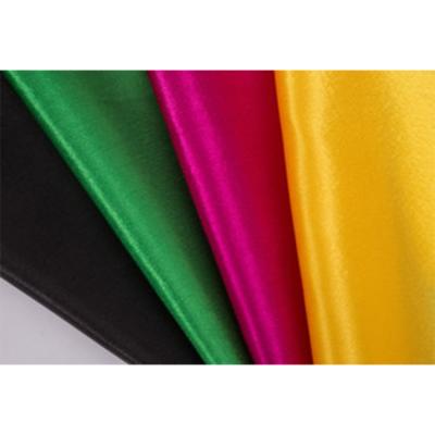 China Breathable Soft Satin Solid Color Satin Fabric Wholesale Textile Cheap Polyester Fabric for sale