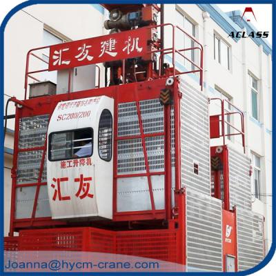 China flexible rack and pinion construction passenger hoist 4tons for sale