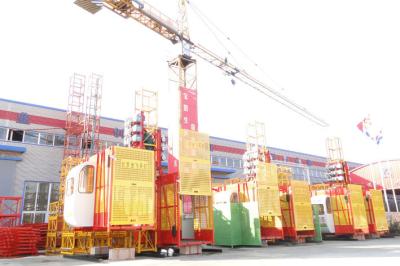 China SC100 Single Cage Goods / Passenger Hoists, Building Construction Material Lift Elevator for sale