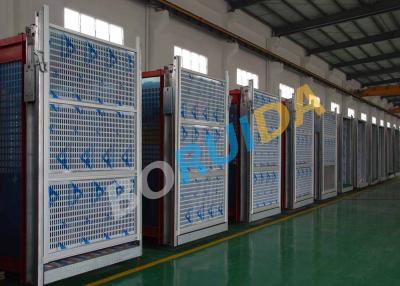 China Aluminum Cage Hoists Up Down Door Style 3.2m x1.5m x 2.5m Cage for sale