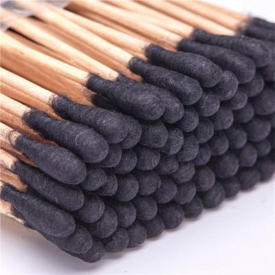 China High quality cleaning alcohol filled black cotton swab hejun wholesale price of good for sale