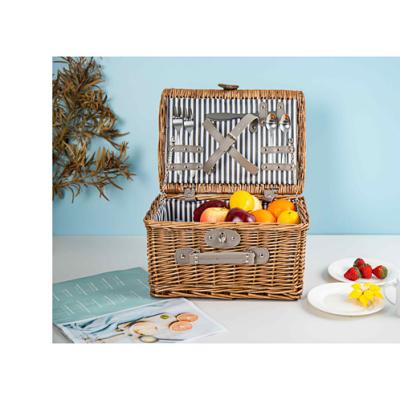 China Factory direct sales stocked on sale natural handmade cheap outdoor rattan picnic wicker basket for sale