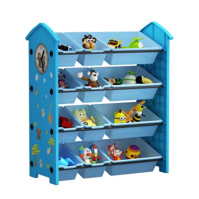 China Multi-layer Children's Toy Storage Racks And Stretch Toy Shelf Home Storage Plastic Cabinet Large Capacity for sale