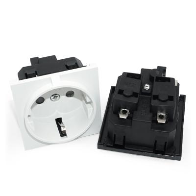 China German PA Eurocode 2 Pin AC Outlet Wall Socket Adapter Plug Connector for sale