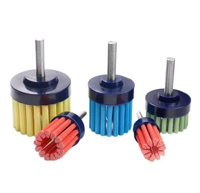 China Wear-resisting Industrial discs Polishing Brush with AlO EPOXY Steel Material Ceramic fiber brush for sale