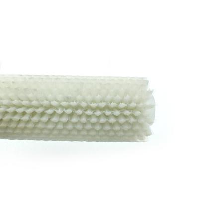 China Wear-resisting Best Price Wear-Resisting Roller Spiral Pattern Nylon 612 Cleaning Cylindrical Brush for sale