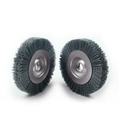 China Wear-resisting Cheap Price Wear-Resisting White Microfiber Mini Arbasive Wheel Brush for sale