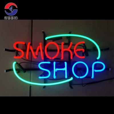 China Long Term Work SHINY Customized Glass Neon Sign Glass Led Decorative Neon Sign Shop Signage for sale