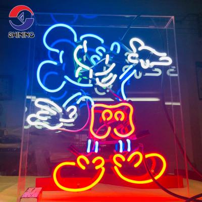 China SHINING Buildings Wholesale Glass Neon Sign For Shop Bar Shop Decoration Digital Signage And Displays Vintage Home Neon Sign for sale