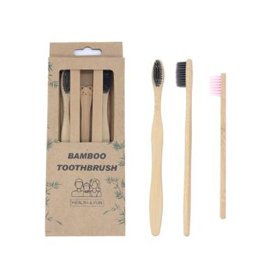 China Biodegradable Adult Daily Use Bamboo Toothbrush Cheap Travel Case Travel Case for sale