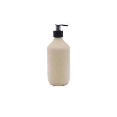 China Luxury Shampoo Bottle Eco-friendly Biodegradable Wheat Straw Plastic Bottle For Shampoo 500ml for sale