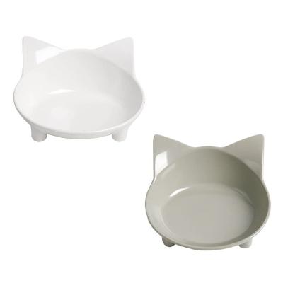 China Amz Stocked Hot Sale Cat Bowl Pet Feeding Wide Rolls Relaxing Dogs Cats Rabbits Puppy Favorite Fatigue Pet Bowl - 2 pc for sale