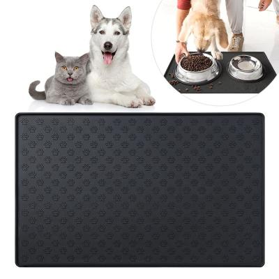 China Viable Hot Wholesale Amazon Pet Feeding Mat for Cats and Dogs, Silicone Feeding Mat for Pet Food, Waterproof and Non-Slip for sale