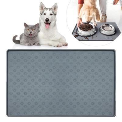 China Viable Hot Wholesale Amazon Pet Feeding Mat for Cats and Dogs, Silicone Feeding Mat for Pet Food, Waterproof and Non-Slip for sale