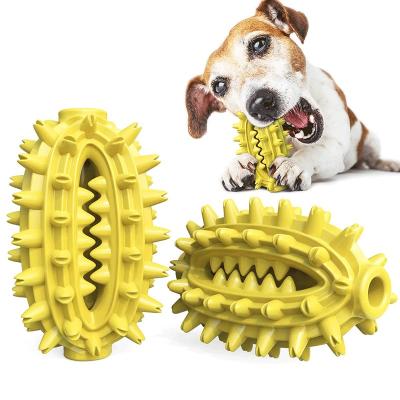 China Sustainable dog toothbrush chew toys. Durable Dog Toy Bite-Resistant Cactus Molar Ball, Dog Dental Care Ball Total Cleaning Brushing Toy for sale