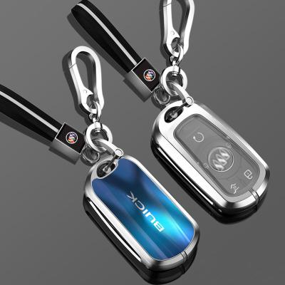 China Bling Bling Crystal 2022 High Quality Luxury Zinc Alloy 3D Tempered Glasses 3D Car Remote Smart Key Holder For Buick for sale