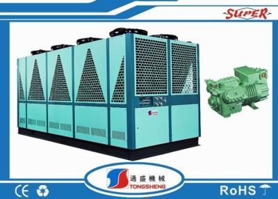 China o tubo de 415V Shell/o ar tanque de água refrigerou o refrigerador líquido com o único compressor de Bitzer à venda