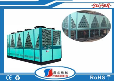 China Double Compressor Industrial Air Chiller Machine 60Hp Box Type 31.5 M3 / H Water Flow for sale