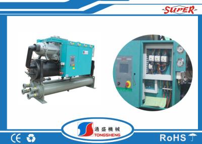 China Rendimiento energético refrigerado por agua del refrigerador del tornillo del compresor de Fusheng 40Hp encajonado R22 en venta