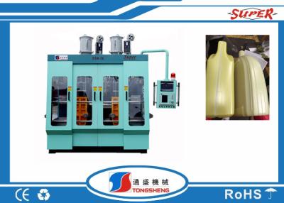 China Double Station PP Blow Moulding Machine , 5L Blow Molding Machine With View Strip Line for sale